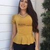 Blusa Peplum Estampada Ysla
