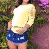 Blusas Com Pedraria e Aplica��es