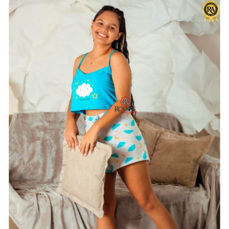 Baby Doll Ondinha Cropped Al�a