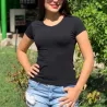 Blusa b�sica Feminina Com Manga