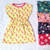 Vestido Estampado Infantil Com Manga