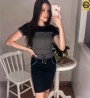 Conjunto D�bora Canelado Saia e Blusa