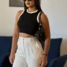 Cropped Feminino Bicolor