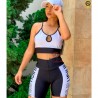 Conjunto Fitness Graciane Top E Short Com Detalhes
