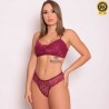 Conjunto Lingerie Sem bojo Com Renda Leticia