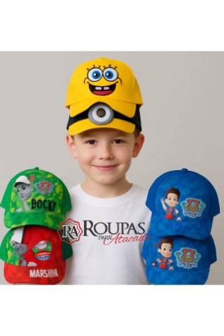 Bon� Com Bordado Personagens