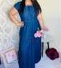 Vestido Jeans longo Evangelico