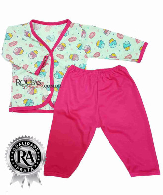 Pijama para Bebe Estampado Feminino