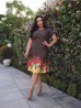 Vestido Midi Plus Size GG