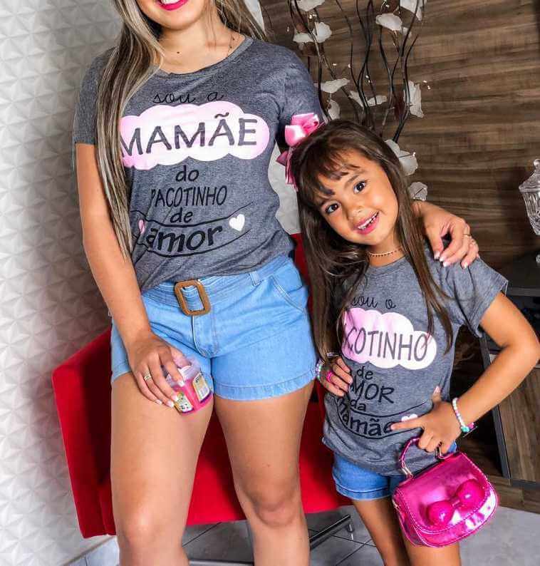 camisas mae e filha iguais