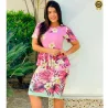 Conjunto Feminino Saia e Blusa Peplum