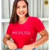 Tshirt Feminina Com Estampa Alto Relevo