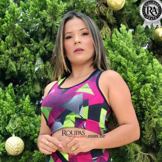 Top Fitness Academia Estampado 