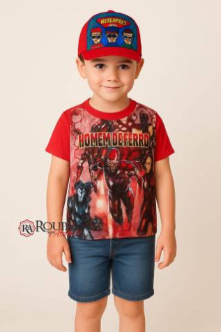 Camisa Infantil Sublimada Personagens