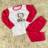Pijama Infantil Manga Longa Com Aplica��o