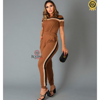 Conjunto Lari Cal�a E Blusa Com Detalhes