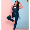 Conjunto Pijama Algod�o Com Estampa Manga Longa