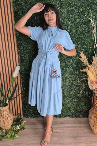 Vestido Midi Olivia Tr�s Marias