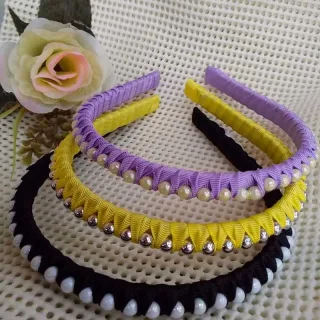 Tiara Bebe Com Perolas