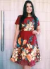 Vestido Midi Gode Estampado Barrado
