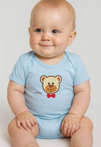 BODY PARA BEBE MASCULINO BORDADO