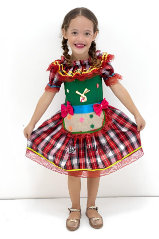 Vestido Festa Junina Infantil