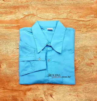 Camisa Social Manga longa lisa