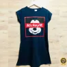 Vestido Curto Algod�o Feminino Com Frases