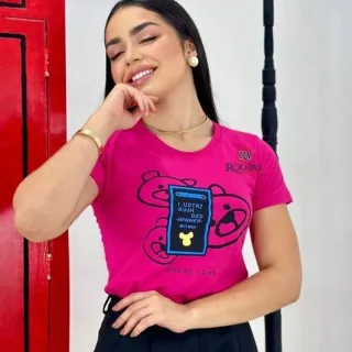 Blusas Tshirts Em Algod�o,