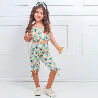 Conjunto Infantil Legue Com Tiara