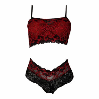 Conjunto Lingerie Carola Renda Estampada