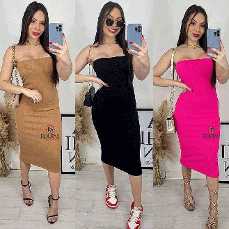 Vestido Tomara Que Caia Com Fenda