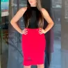 Saias Midi Feminina Em Ribana