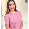 Tshirt Feminina Canelada Com Frases