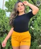 Short Colorido Feminino Liso