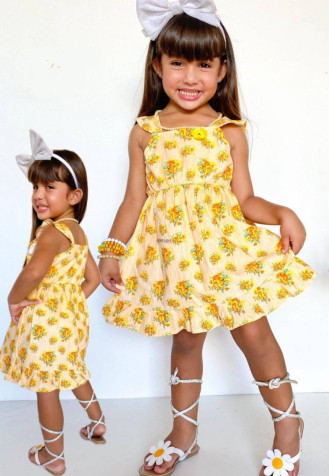 Vestido Infantil Menina Estampado