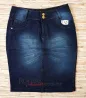 Saia Plus Size Jeans com Lycra Evang�lica