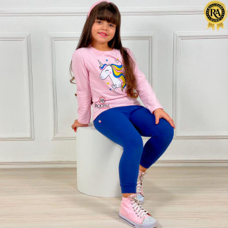 Blusa Manga Longa Infantil Cotton