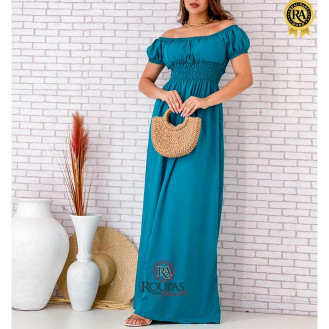 Vestido Longo Viscose Liso V�rios Modelos