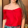 Blusa Viscose Lisa Feminina