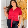 Blusa Feminina Plus Size Lisa Em Suede