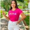 Tshirt Feminina Com Estampa Alto Relevo