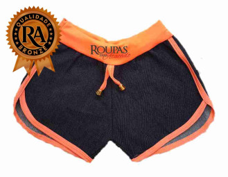 Short Jeans Com Ribana infantil