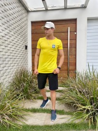kit Camisa Brasil Masculina Adulta