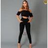 Cal�a Suede Com Bolso E Detalhe Na Lateral