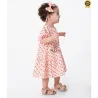 Vestido Infantil Estampado Com Tiara