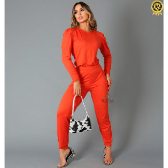 Conjunto Fernanda Blusa Manga Longa Princesa E Cal�a 