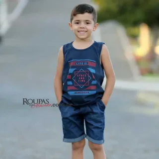Regata Infantil Algod�o Com Estampas