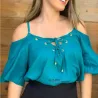 Blusa Viscose Lisa Feminina