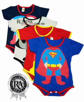Body para Beb� Masculino Personagens